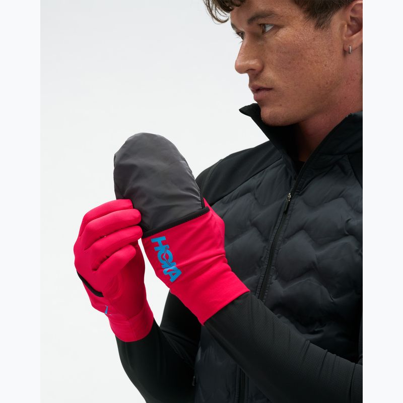 Běžecké rukavice HOKA Coldsnap Fleece Gloves cerise 4