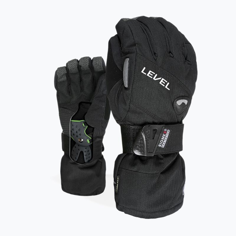 Pánské snowboardové rukavice Level Half Pipe Gore Tex černé 1011 8