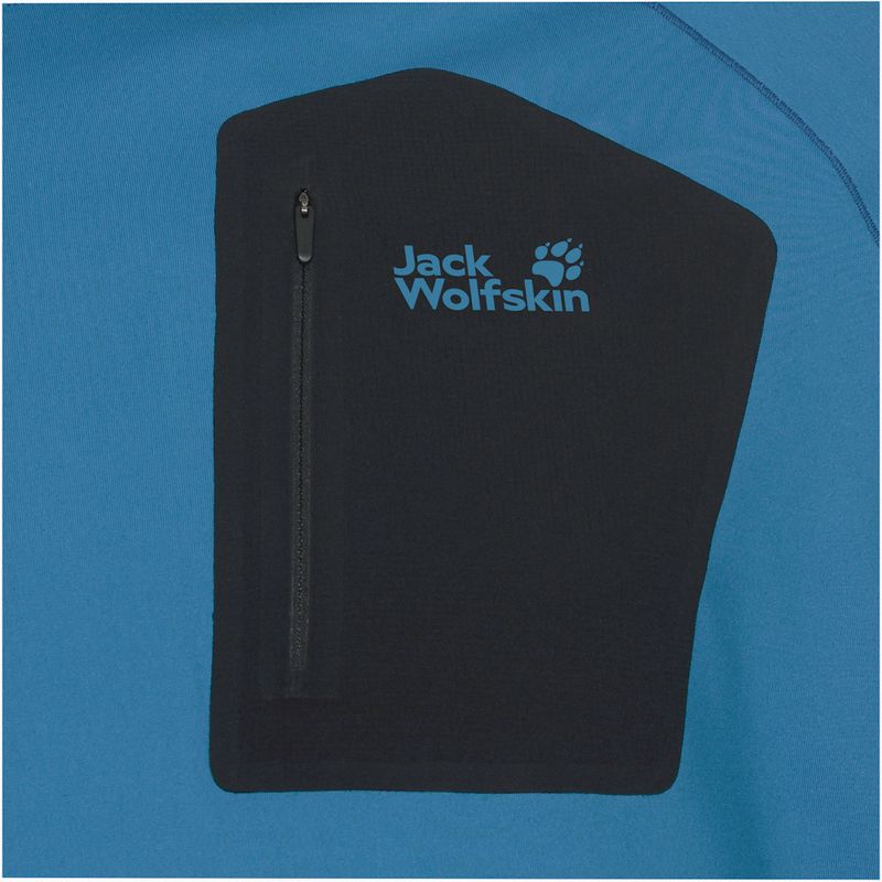 Pánské tričko Longsleeve Jack Wolfskin Prelight Trail Crew aurora blue 7