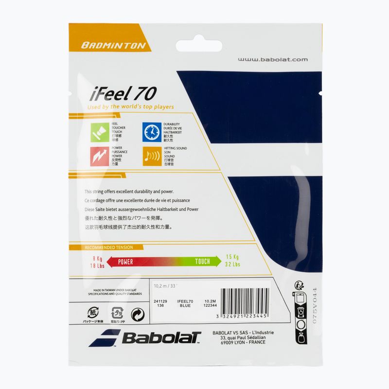 Tenisový výplet Babolat bad.iFEEL 10,2M blue 2