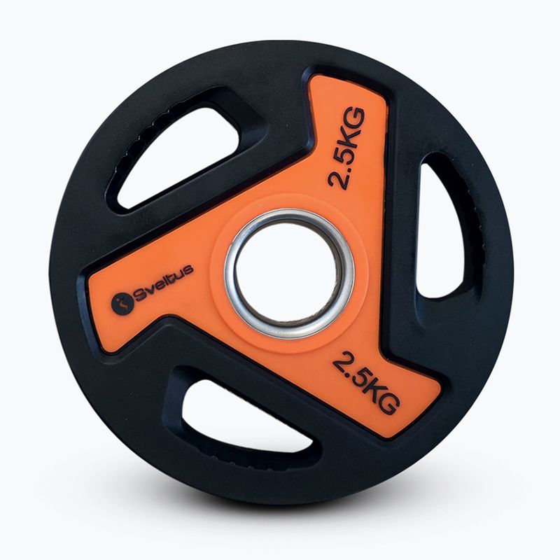 Olympijský kotouč Sveltus Olympic Disc With Handles 2,5 kg black