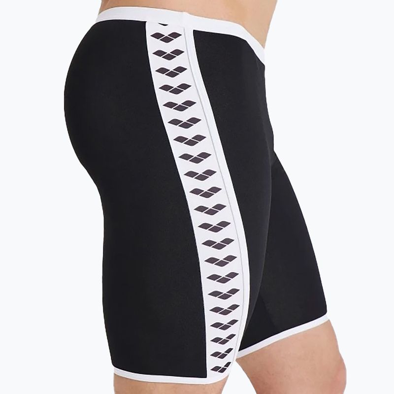 Pánské plavky arena Icons Swim Jammer Solid black/white 4