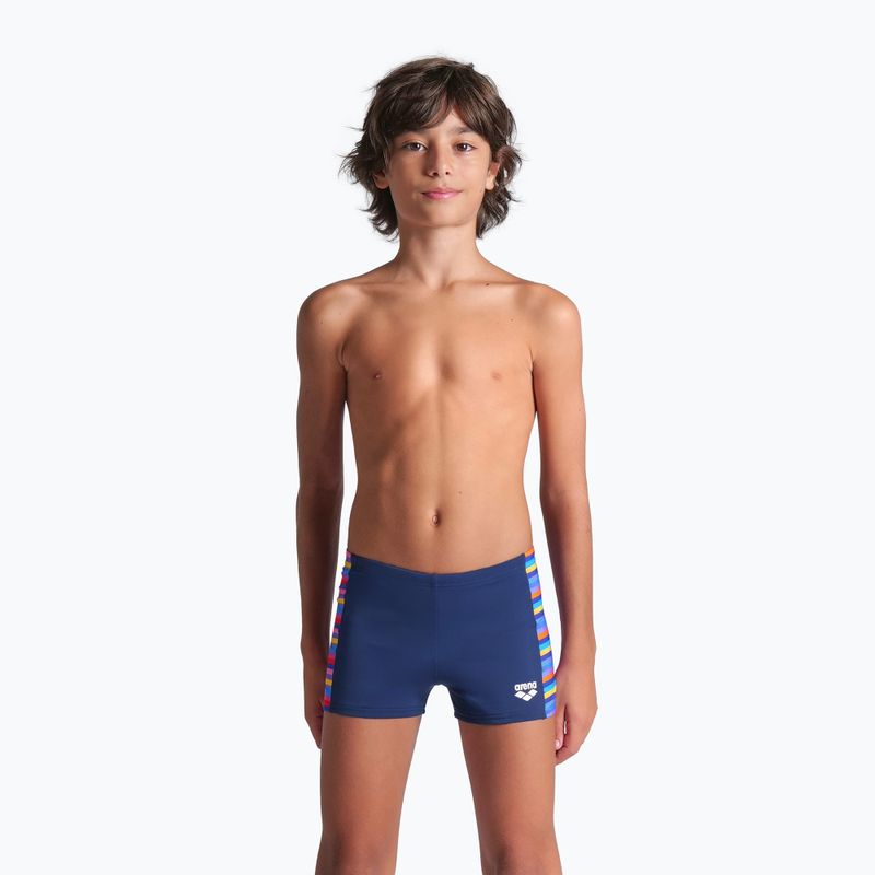Dětské plavecké šortky Arena Racing Stripe navy/navy multi 4