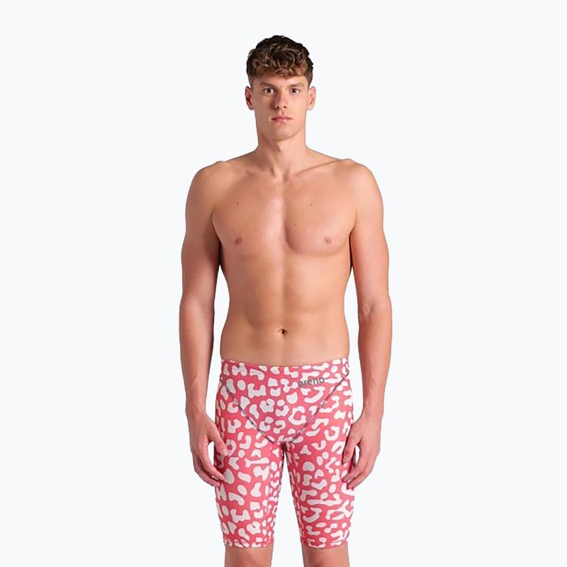 Pánské plavky Arena Powerskin ST Next LE Jammer leopard skin geranium 4