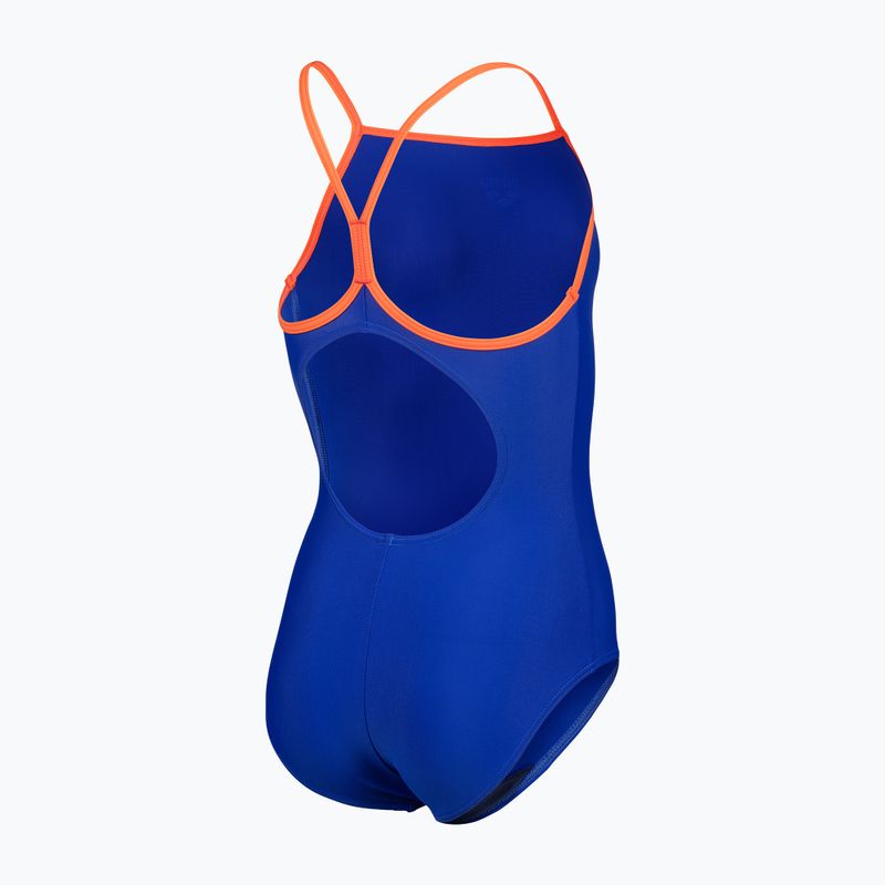 Dětské jednodílné plavky arena Light Drop Solid neon blue/team orange/team orange 4