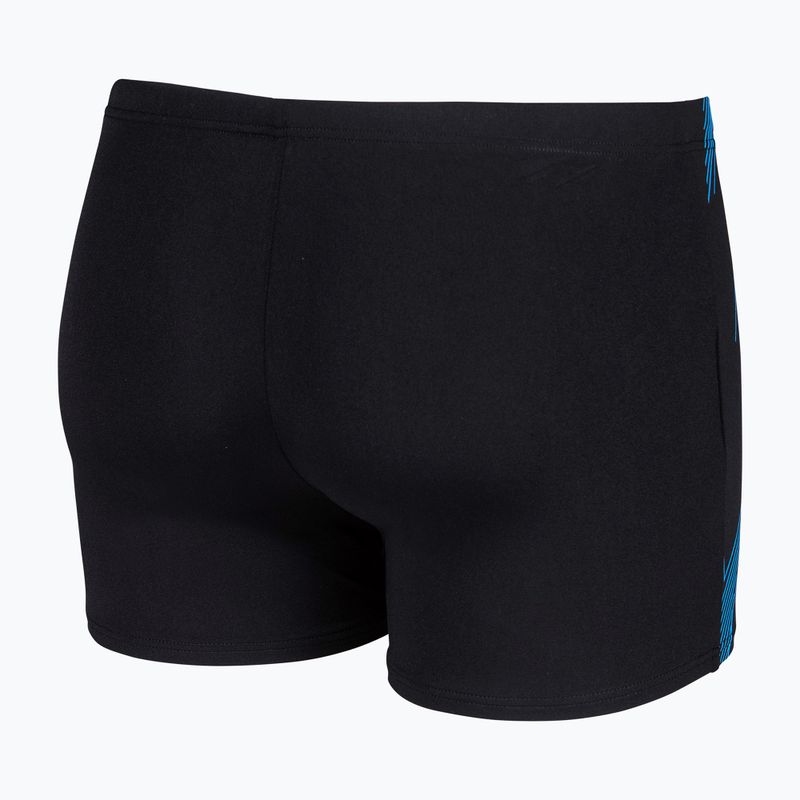 Pánské plavecké boxerky arena Graphic Swim Short black/turquoise 4