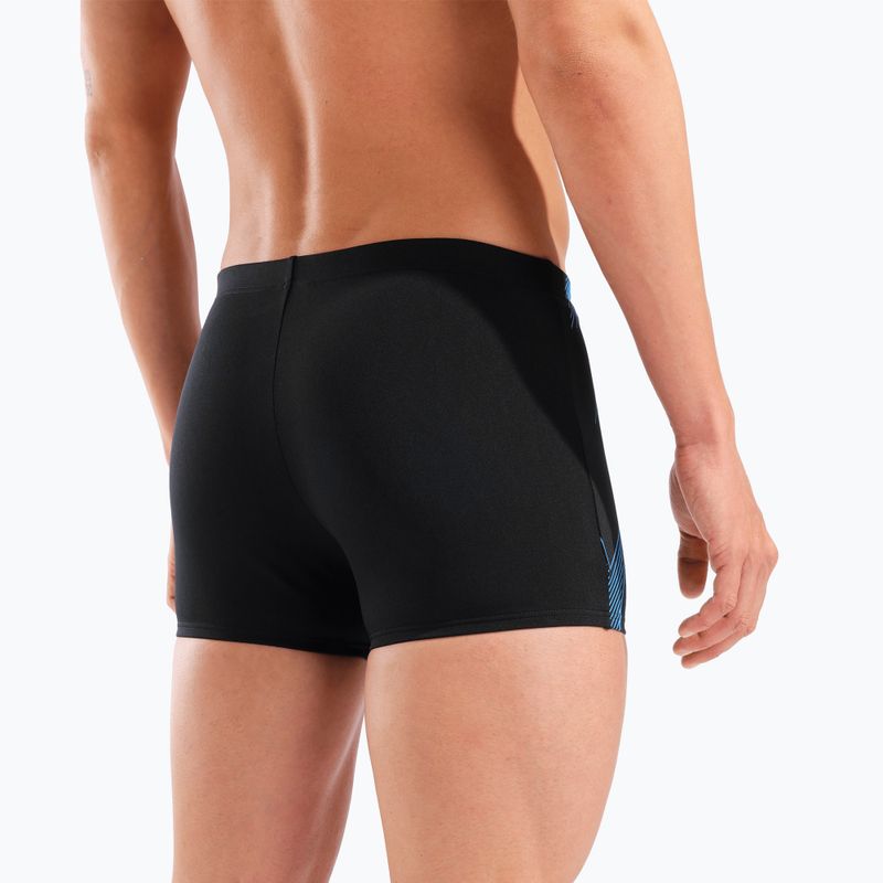 Pánské plavecké boxerky arena Graphic Swim Short black/turquoise 9