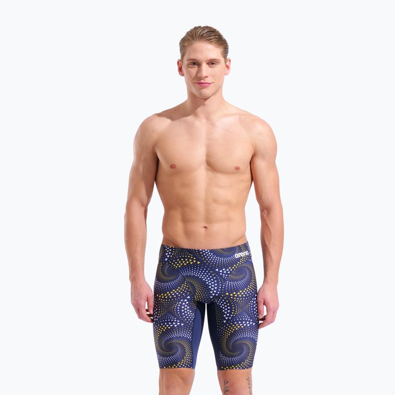 Pánské plavecké jammery arena Fireflow Swim Jammer navy/tteam navy yellow 5