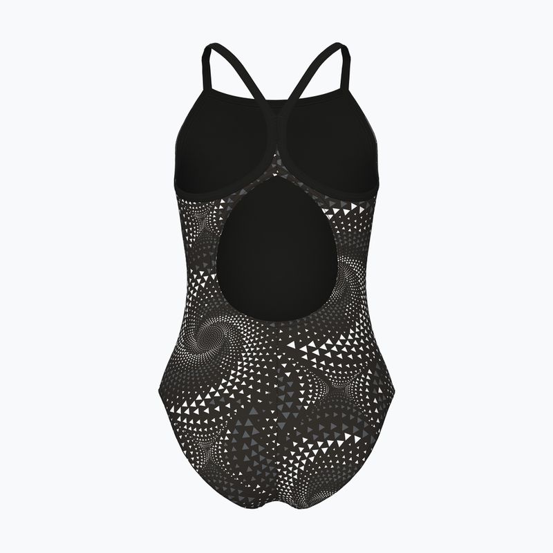 Dětské jednodílné plavky arena Fireflow Lightdrop Back black/team black 2
