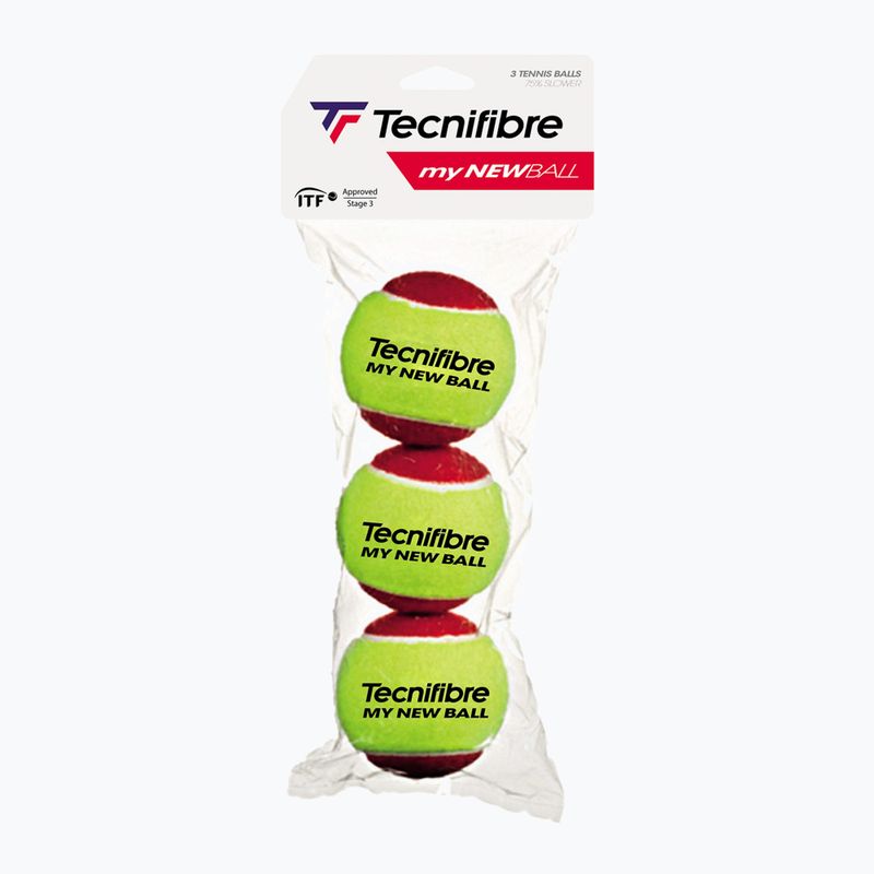 Tenisové míčky dětské Tecnifibre My New Ball 3 ks red 2