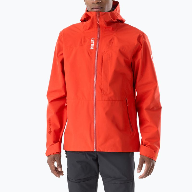 Pánská nepromokavá bunda Millet Ubic Gore-Tex 3L paprika