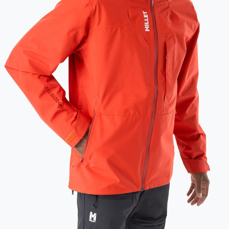 Pánská nepromokavá bunda Millet Ubic Gore-Tex 3L paprika 5