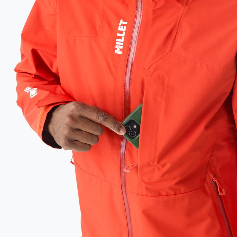 Pánská nepromokavá bunda Millet Ubic Gore-Tex 3L paprika 7