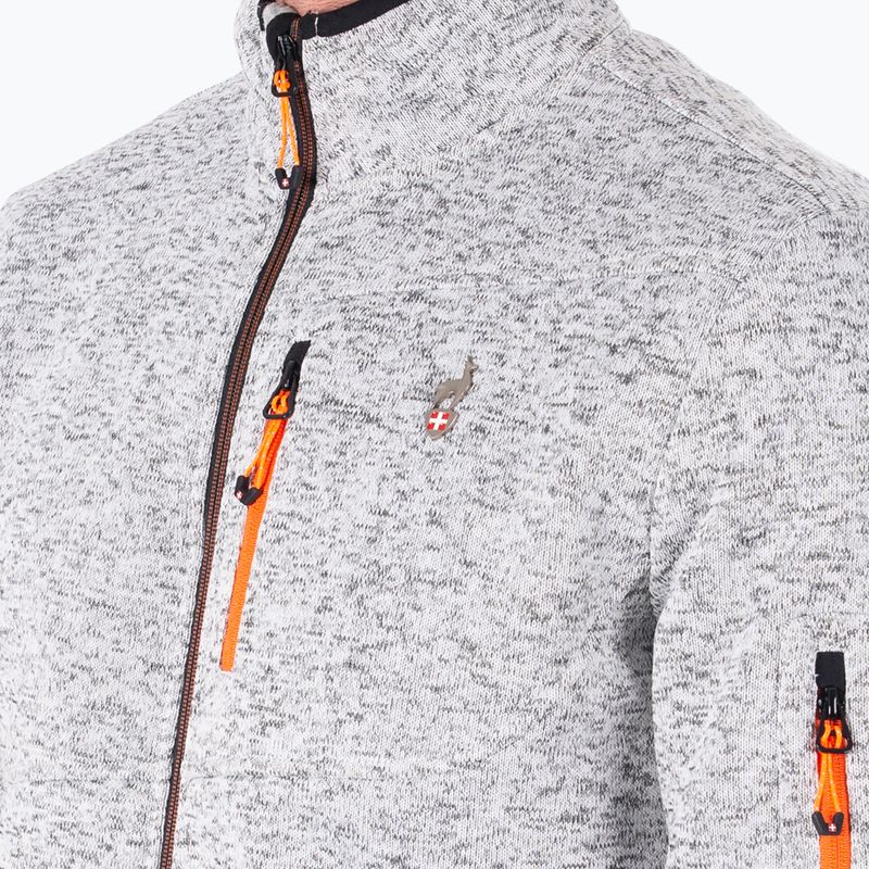Pánská fleecová mikina Aulp Navoy Melanged Knit grey 3