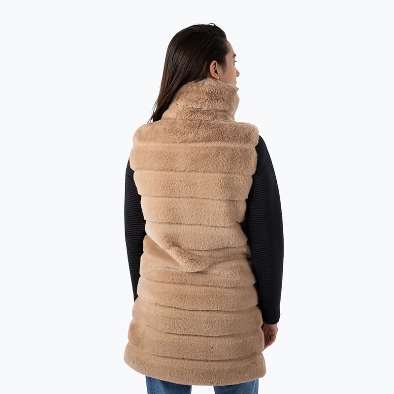 Dámská vesta Aulp Carra Faux Fur taupe 2