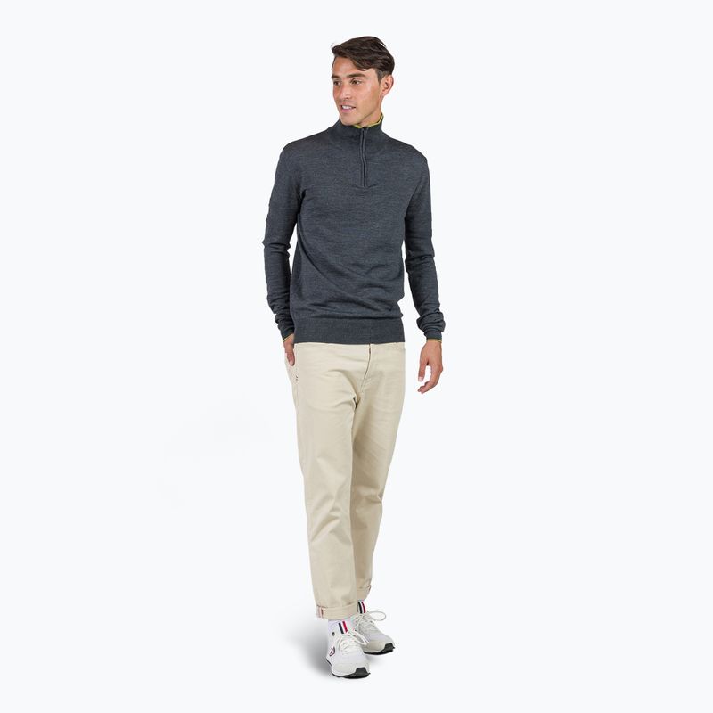 Pánský svetr Rossignol Stripe Hz Knit New onyx grey 2