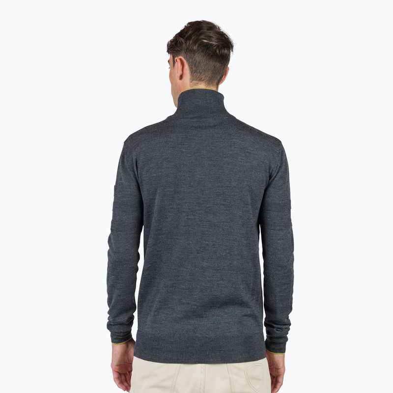 Pánský svetr Rossignol Stripe Hz Knit New onyx grey 3