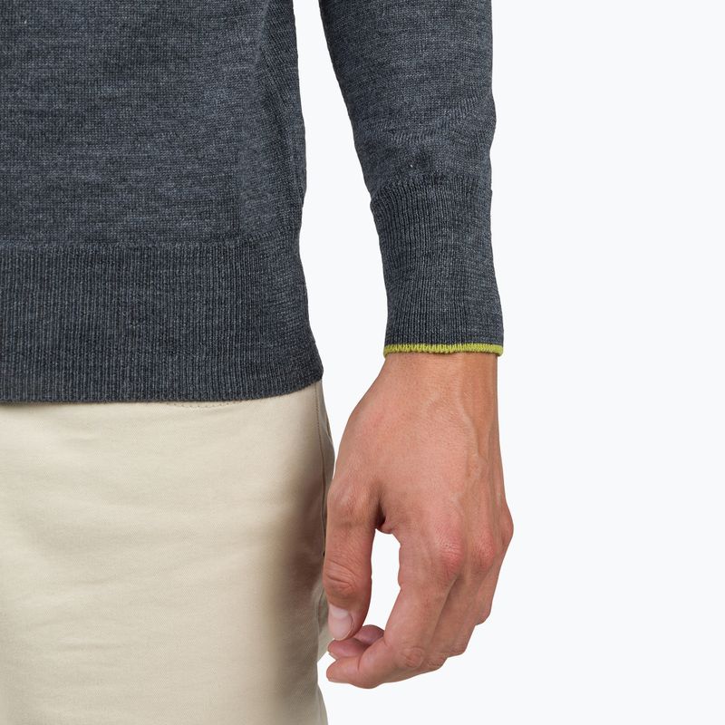 Pánský svetr Rossignol Stripe Hz Knit New onyx grey 5
