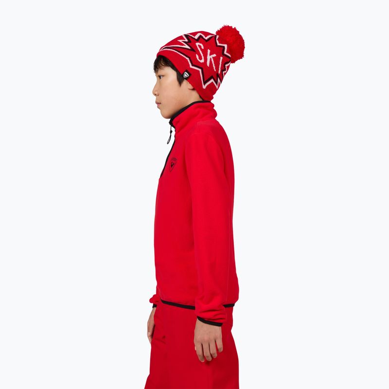 Dětská mikina Rossignol Jr Strawpile Fleece Fz sports red 4