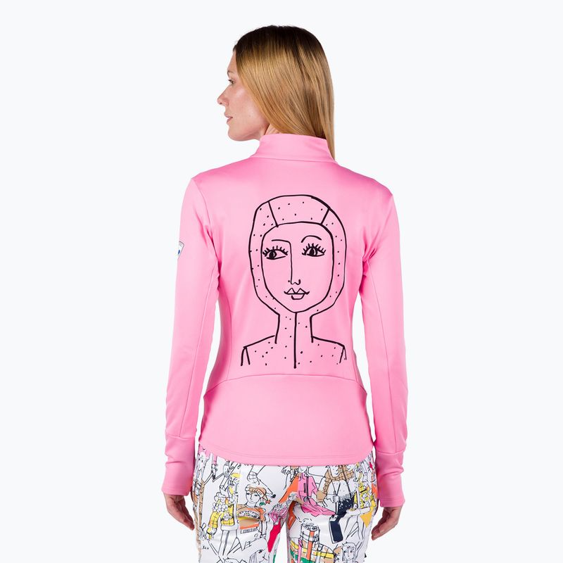 Dámská lyžařská mikina  Rossignol Climi new pink 3