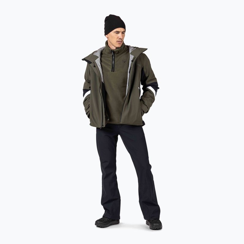 Pánská fleecová mikina Rossignol Strawpile Fleece Hz olive shadow 2