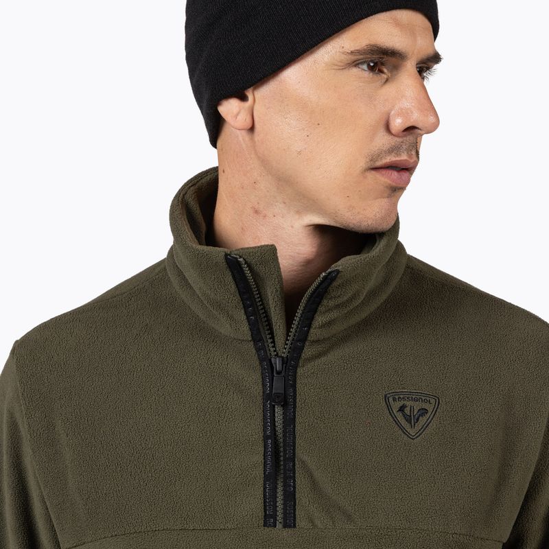 Pánská fleecová mikina Rossignol Strawpile Fleece Hz olive shadow 5