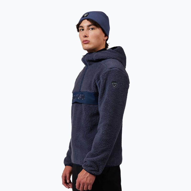 Pánská mikina Rossignol Alltrack Anorak Fleece true night blue 4