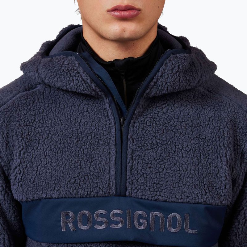 Pánská mikina Rossignol Alltrack Anorak Fleece true night blue 6