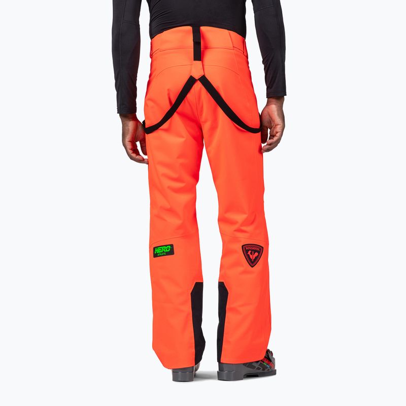 Pánské lyžařské kalhoty Rossignol Blackside Insulated neon red 3