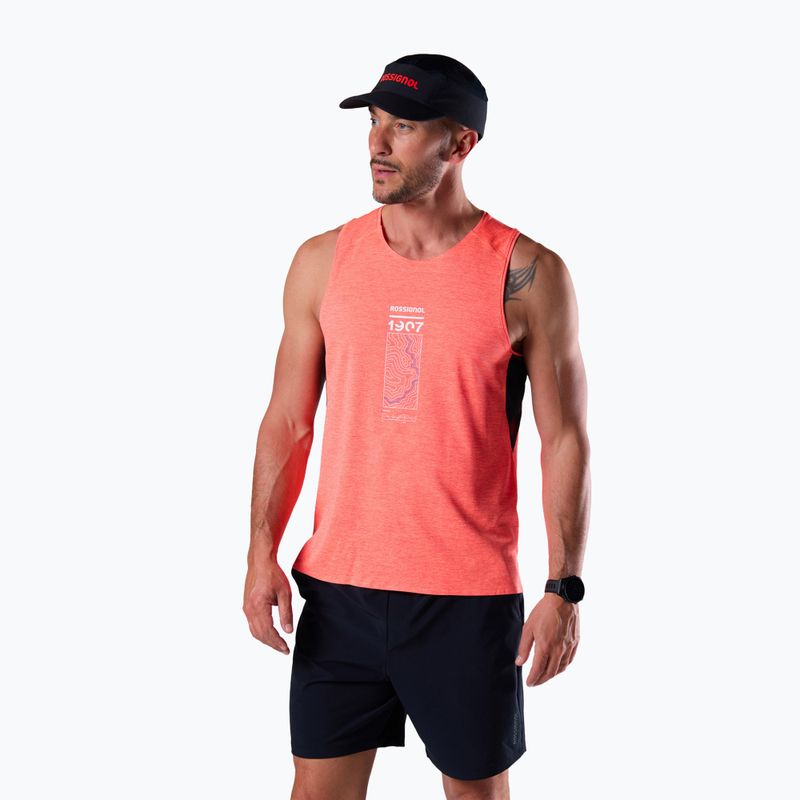 Pánské běžecké tričko Rossignol Sapa Ultra Tank neon red