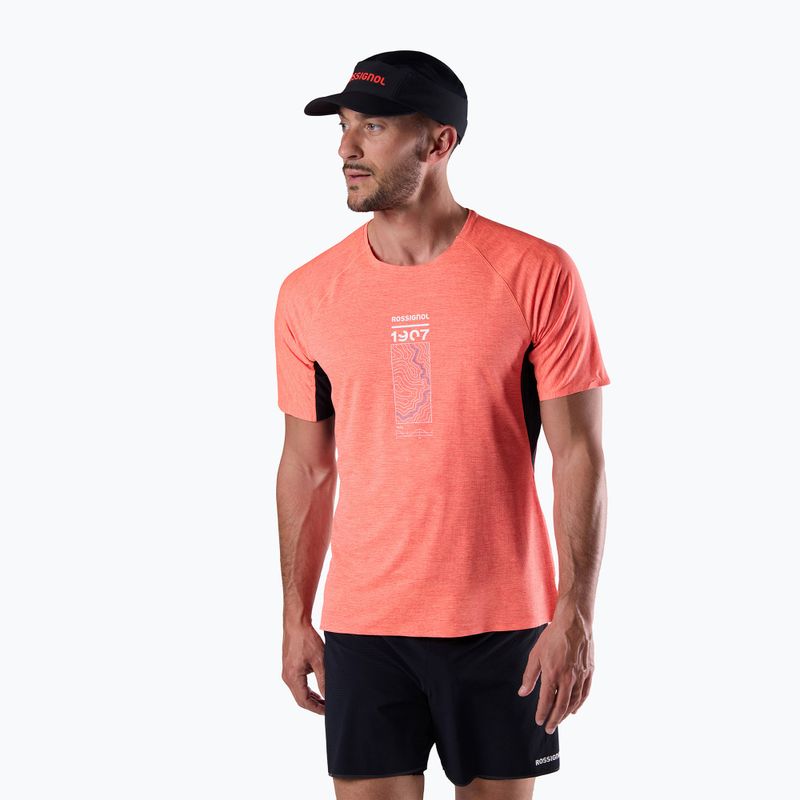 Pánské běžecké tričko Rossignol Sapa Ultra Tee neon red