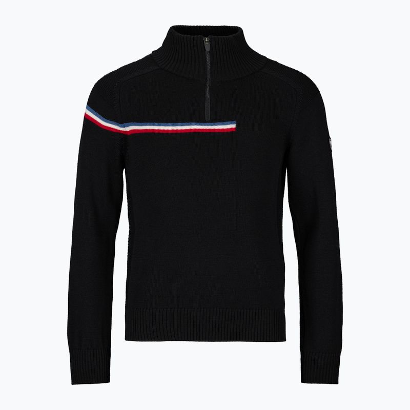 Pánský svetr Rossignol Odysseus Half Zip Merino black 6