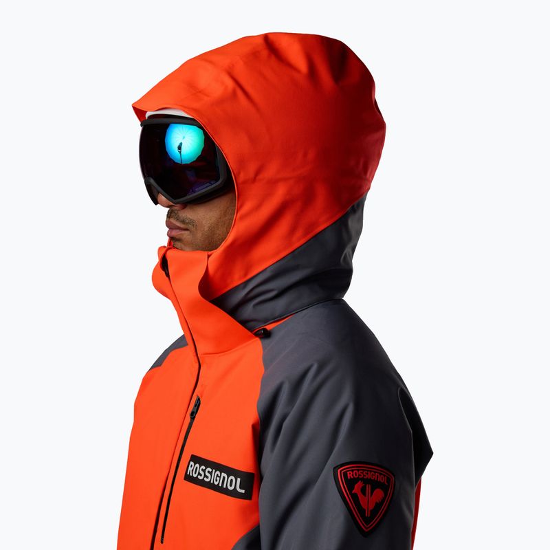 Pánská lyžařská bunda Rossignol Hero Insulated neon red 7