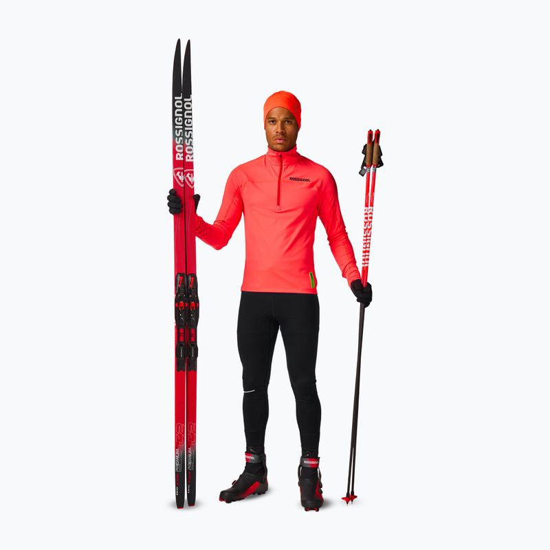 Pánská mikina Rossignol Hero Half Zip First Layer neon red 3