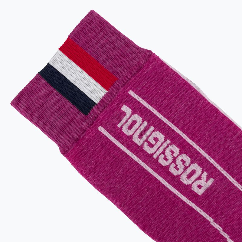 Dámské lyžařské ponožky Rossignol Intermediate Eelectric fuchsia 3