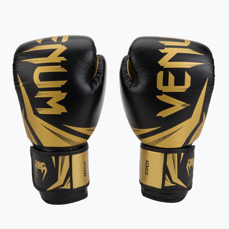 Venum Challenger 3.0 pánské boxerské rukavice černo-zlaté VENUM-03525 2