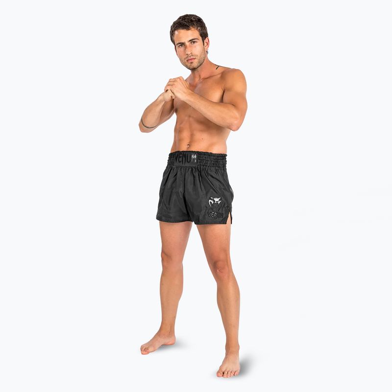 Pánské fitness šortky Venum Classic Muay Thai black/black 2