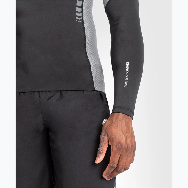 Pánský tréninkový longsleeve  Venum Tempest Rashguard Longsleeve black/grey  7