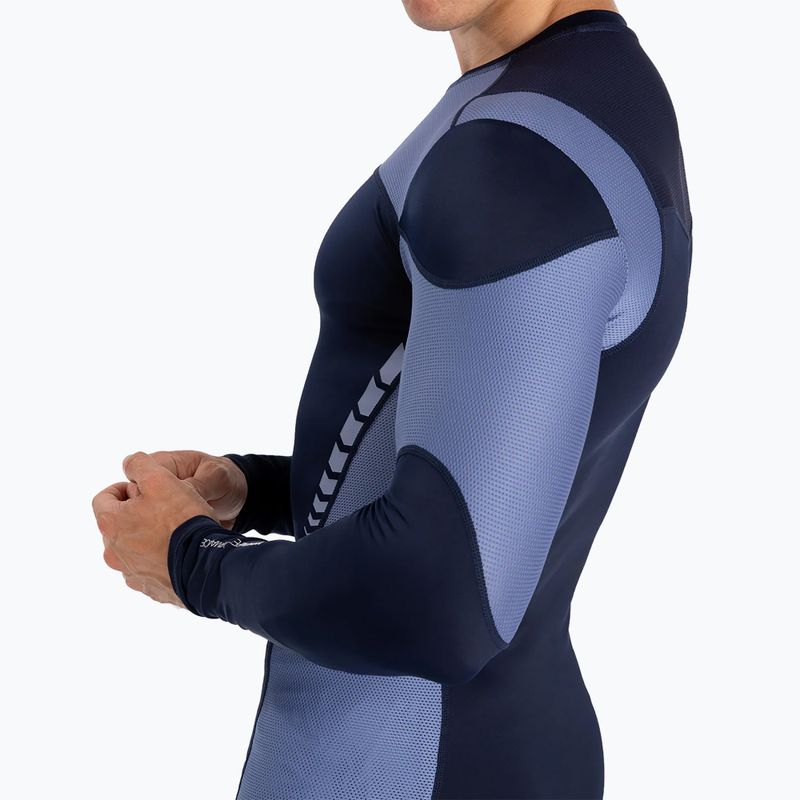 Pánský tréninkový longsleeve Venum Tempest Rashguard Longsleeve navy blue/blue 6