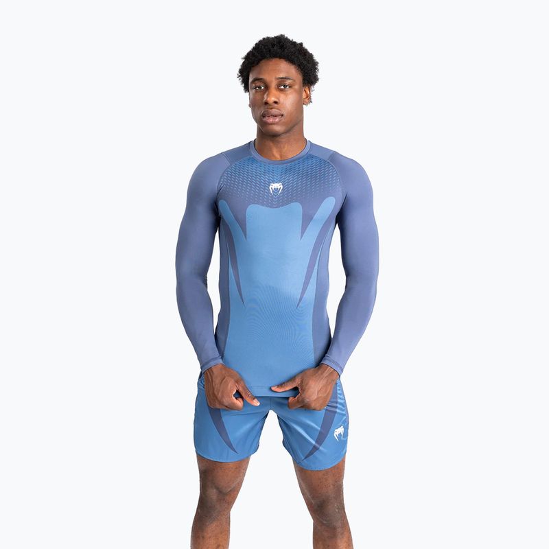 Pánský tréninkový longsleeve  Venum Attack Rashguard Longsleeve navy blue 3