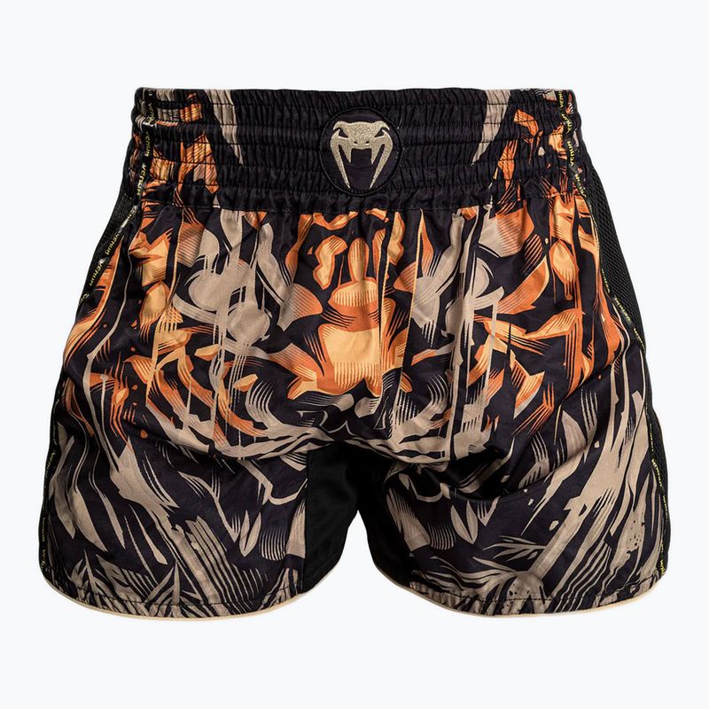 Pánské šortky Venum Tiger Muay Thai Shorts black/neon orange