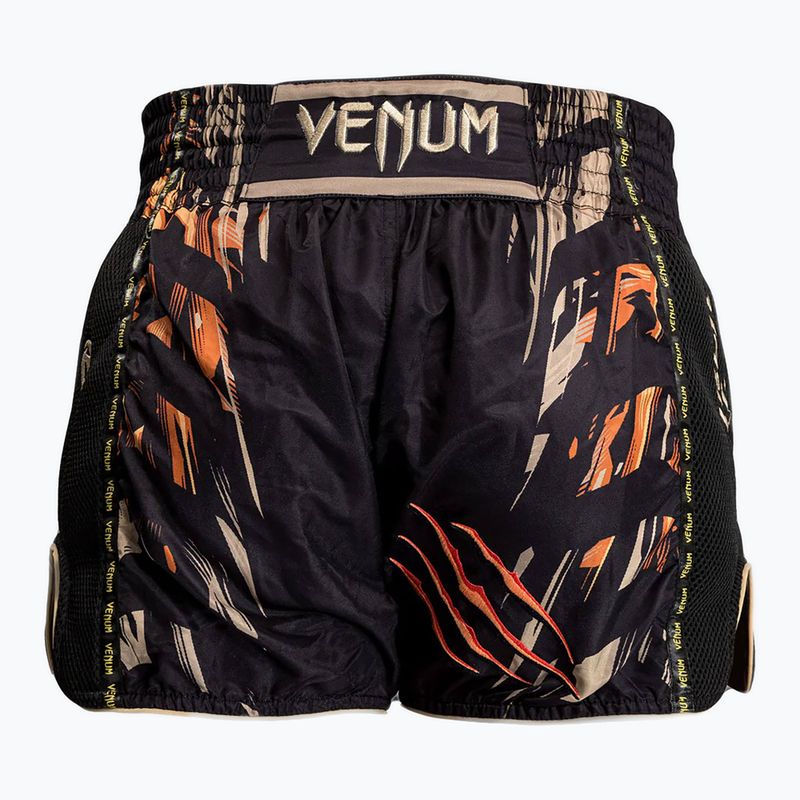 Pánské šortky Venum Tiger Muay Thai Shorts black/neon orange 2