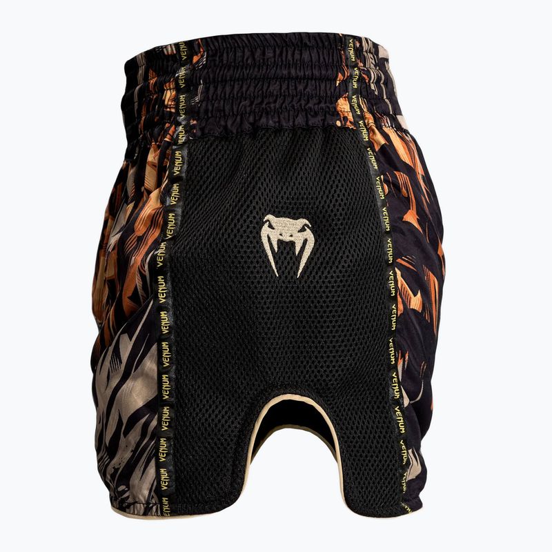 Pánské šortky Venum Tiger Muay Thai Shorts black/neon orange 3