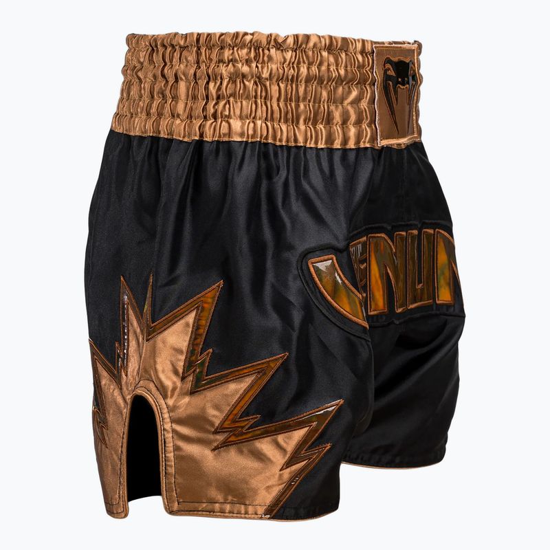 Pánské tréninkové šortky Venum Inferno Muay Thai black/bronze 4