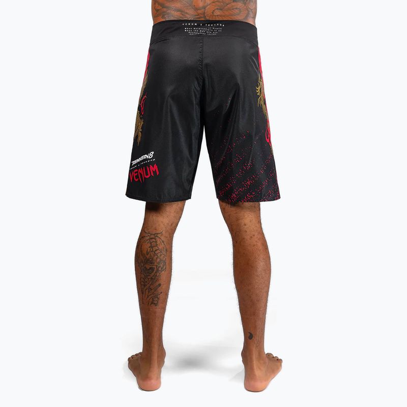 Pánské šortky  Venum X Tekken 8 - Marshall Law Fight Shorts black/red/gold 2