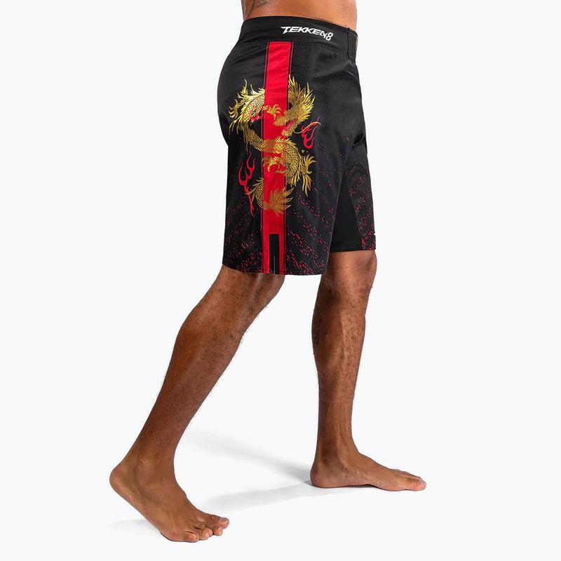 Pánské šortky  Venum X Tekken 8 - Marshall Law Fight Shorts black/red/gold 4