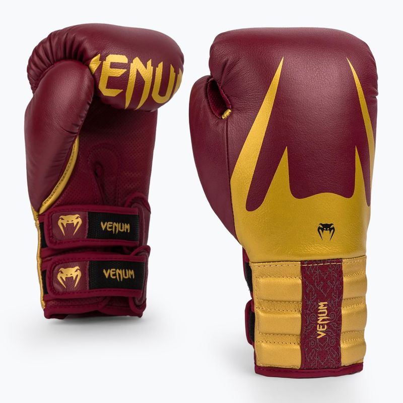 Boxerské rukavice Venum Reverso Boxing red/gold 10