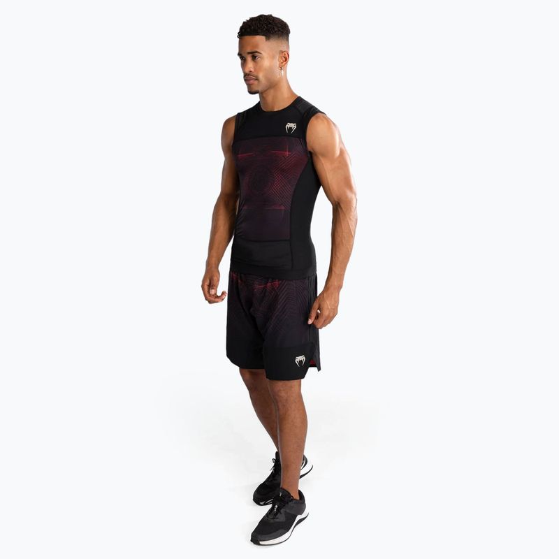 Pánské tílko rashguard Venum G-Fit Air Men'S Sleeveless Rashguard deep black/fire red 2