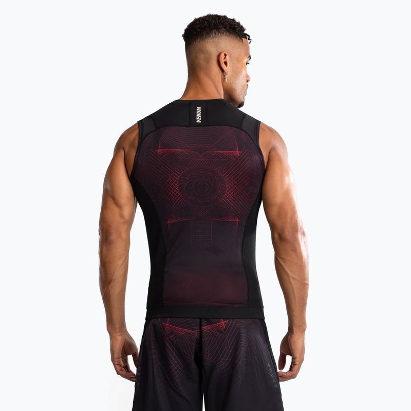 Pánské tílko rashguard Venum G-Fit Air Men'S Sleeveless Rashguard deep black/fire red 3