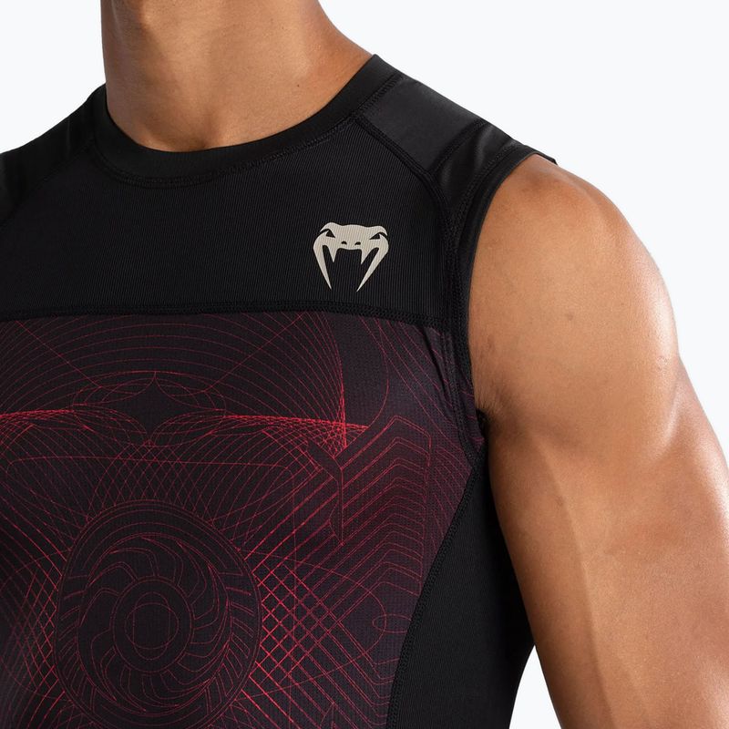 Pánské tílko rashguard Venum G-Fit Air Men'S Sleeveless Rashguard deep black/fire red 5